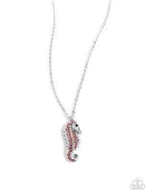 Seahorse Sailor Pink Necklace